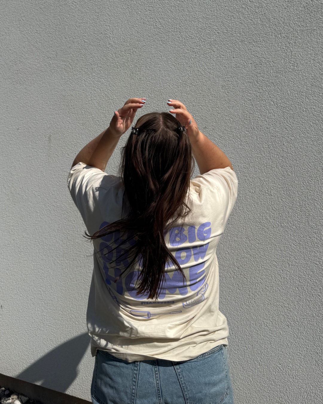 GLOW BIG beige T-shirt