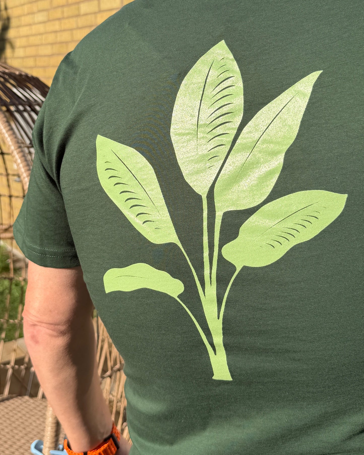 CRAZY PLANT PARENT grön T-shirt