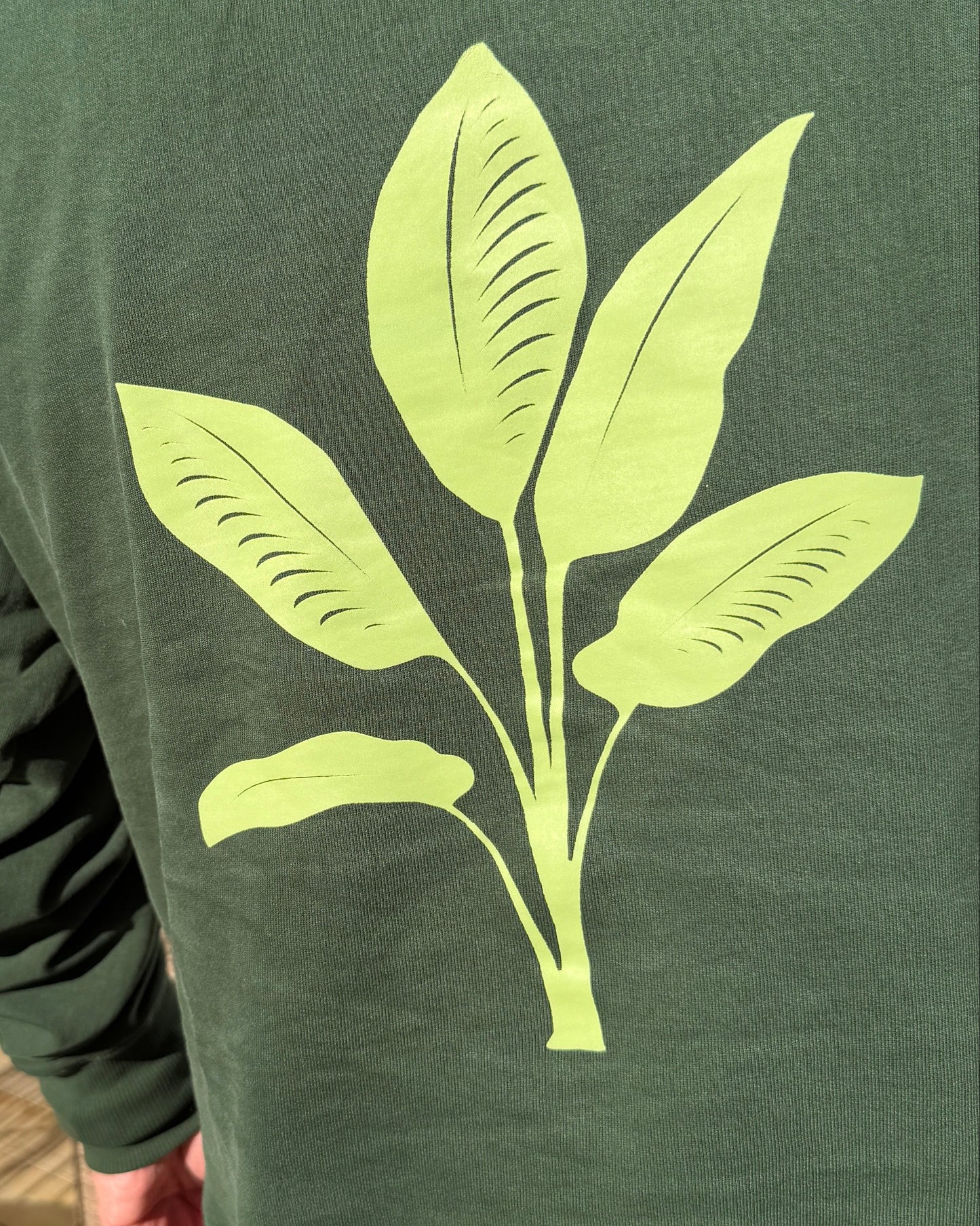 CRAZY PLANT PARENT Grön hoodie
