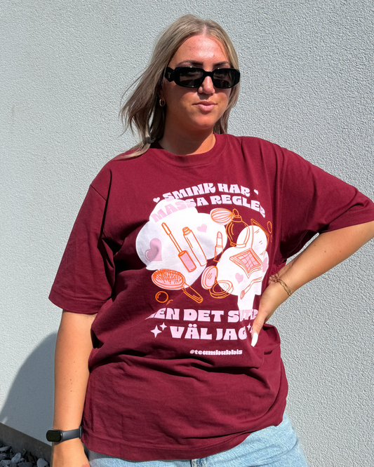 DET SKITER VÄL JAG I burgundy T-shirt