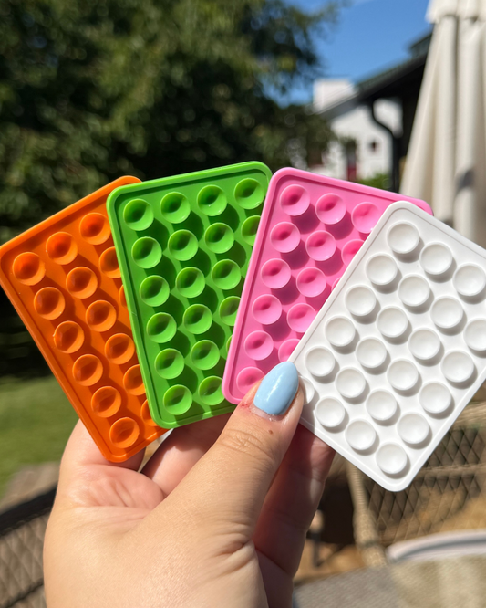 Sugproppshållare till mobil, med klister