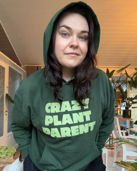 CRAZY PLANT PARENT Grön hoodie